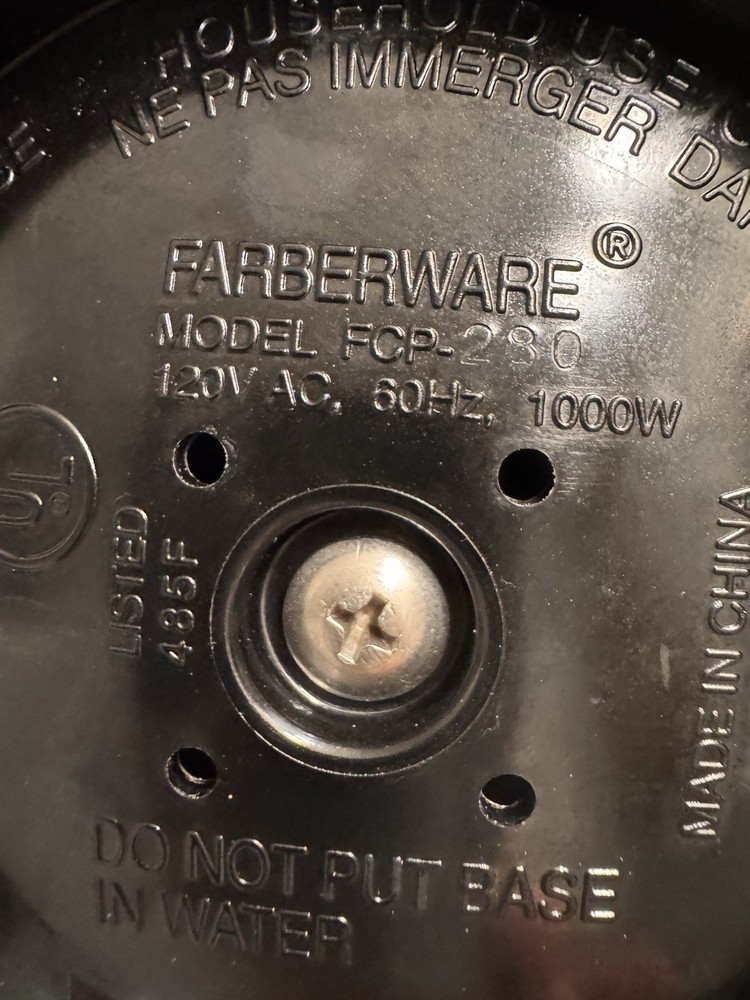 Farberware Super Fast Automatic 8 Cup Coffee Percolator Model FCP280