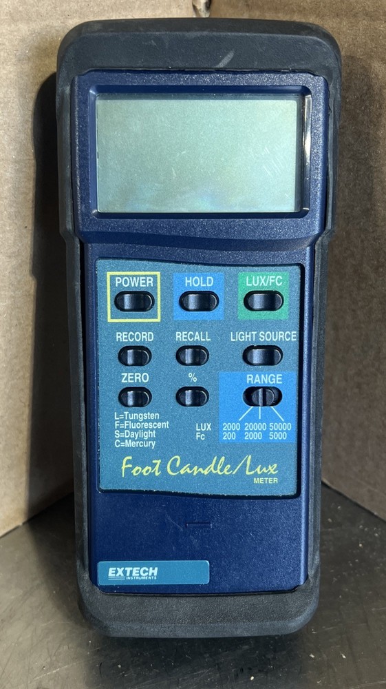 Extech Heavy Duty Foot Candle Lux Light Meter