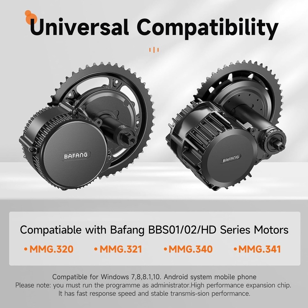 USB Programming Cables for BAFANG Mid Motor BBS01/02B BBSHD Ebike Conversion Kit