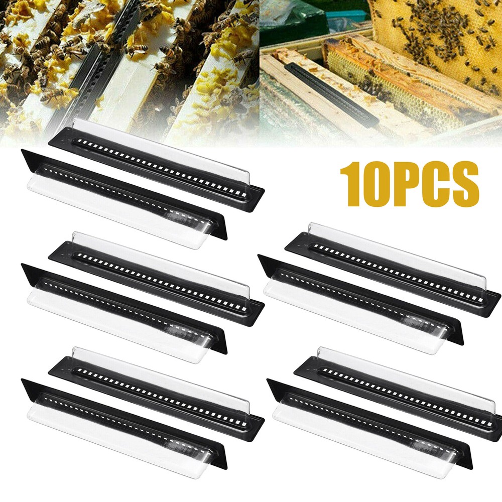 10Pcs Black Small Bee Hive Beetle Blaster Beehive Beetle Trap Beekeeping Tools
