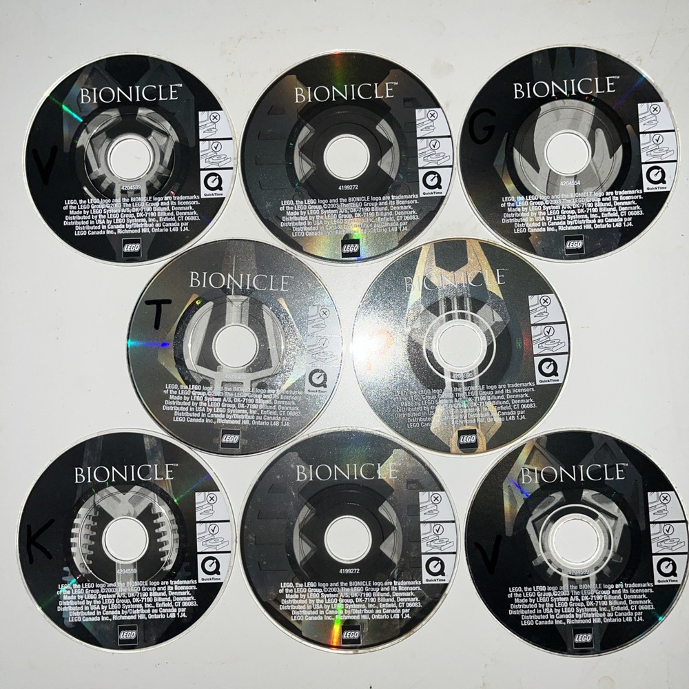 Vintage Lego Bionicle PC Computer Software Promo Mini CDs
