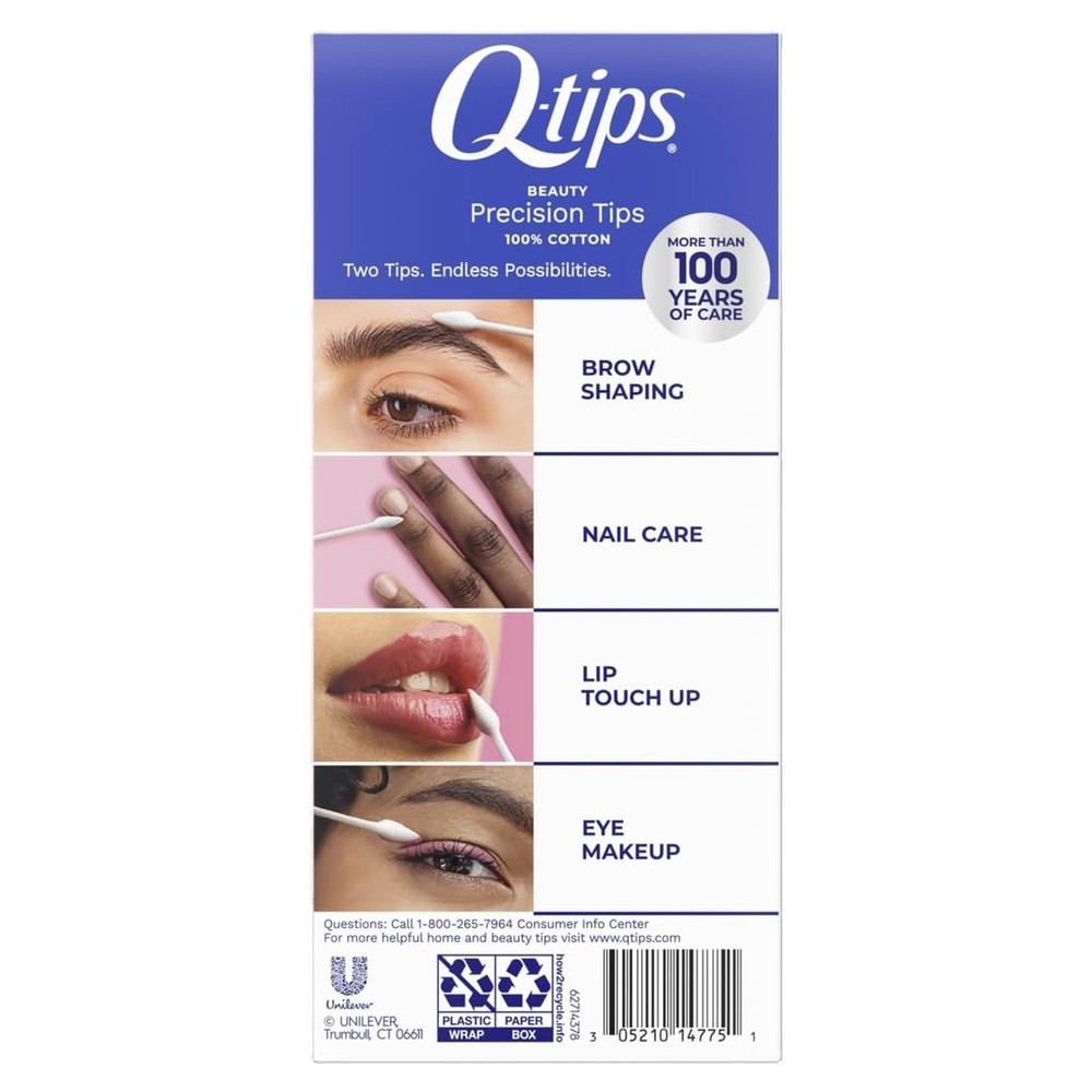 Q-Tips Cotton Swabs, Precision Tip, 170 Count