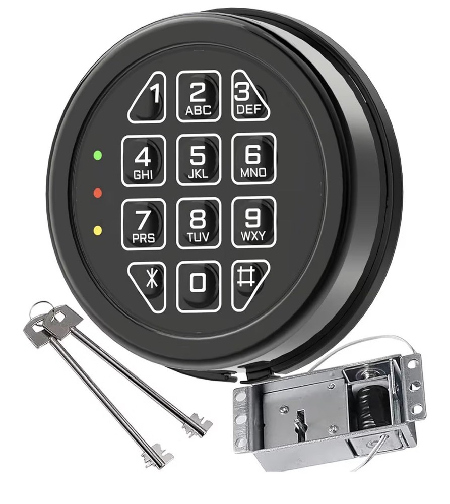 High Security Electronic Safe Lock Replacement Kit With 2 Override Keys