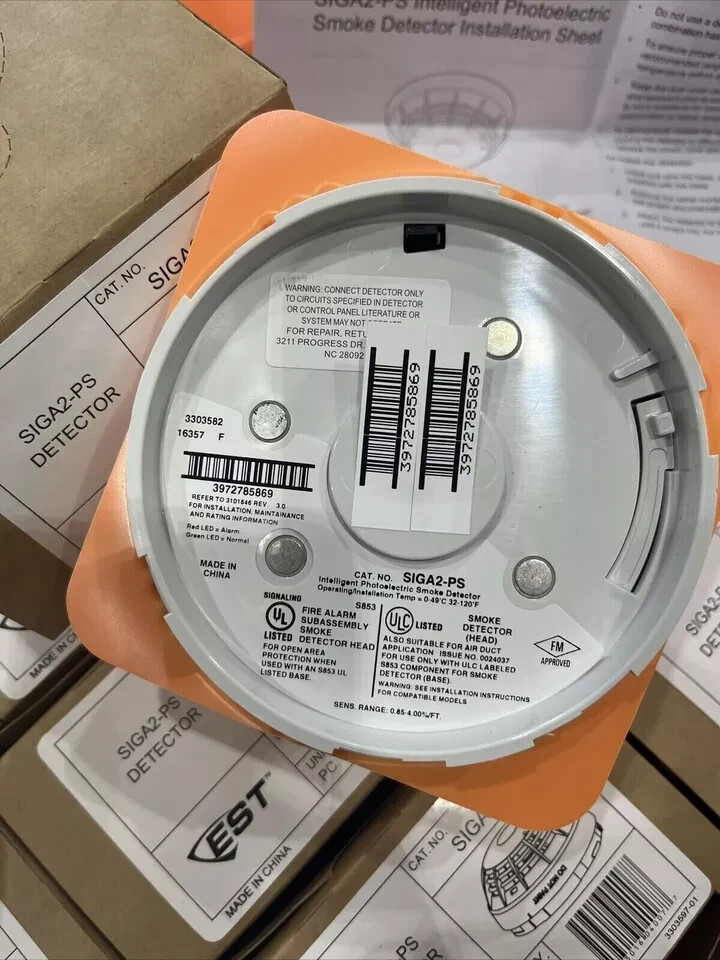 EST Edwards SIGA2-PS Fire Alarm Smoke Detector
