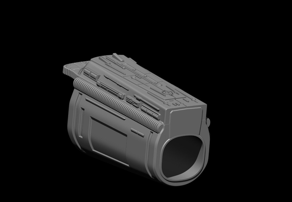 Predator Gauntlet Forearm Left 1987 scale 1:1 File STL-OBJ for 3D printer