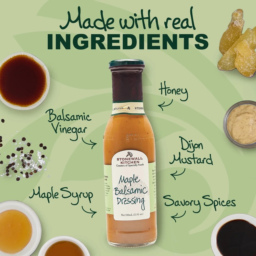Stonewall Kitchen, Maple Balsamic Dressing,11 oz. Jar