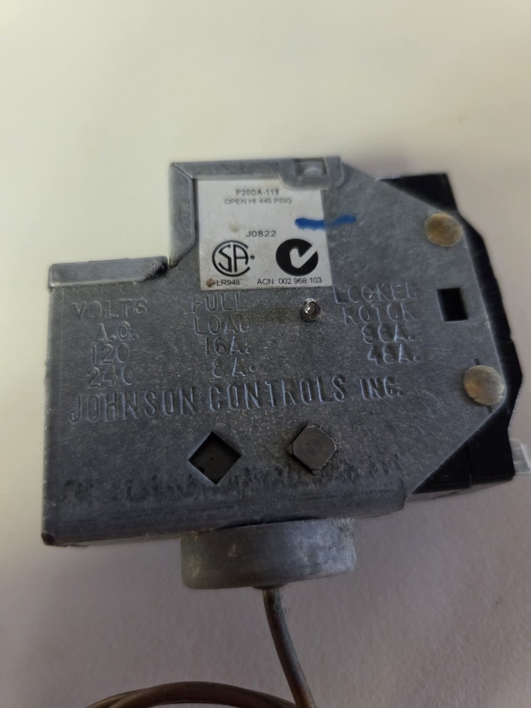 Stoelting 718686 Pressure Switch, Limit Control, Refrigerant Tested Off...