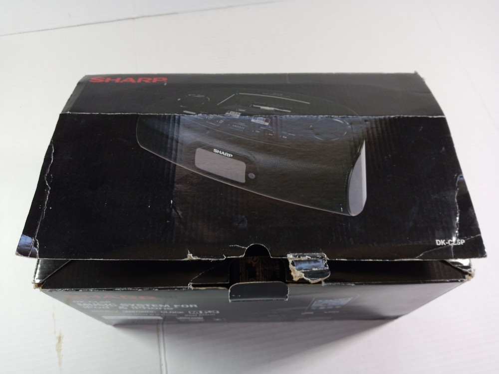 Sharp DK-CL5P Clock Radio Music System with iPod/iPhone Dock - Open Box Tested