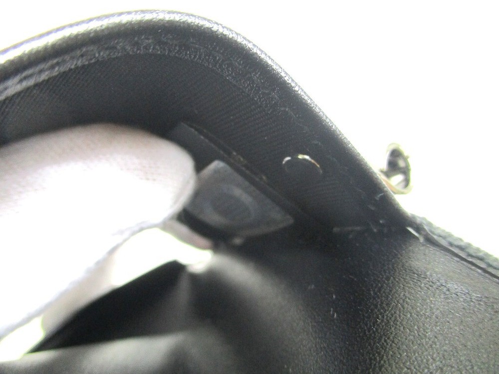 Authentic BVLGARI Black Leather 6 Pics Key Cases #a086