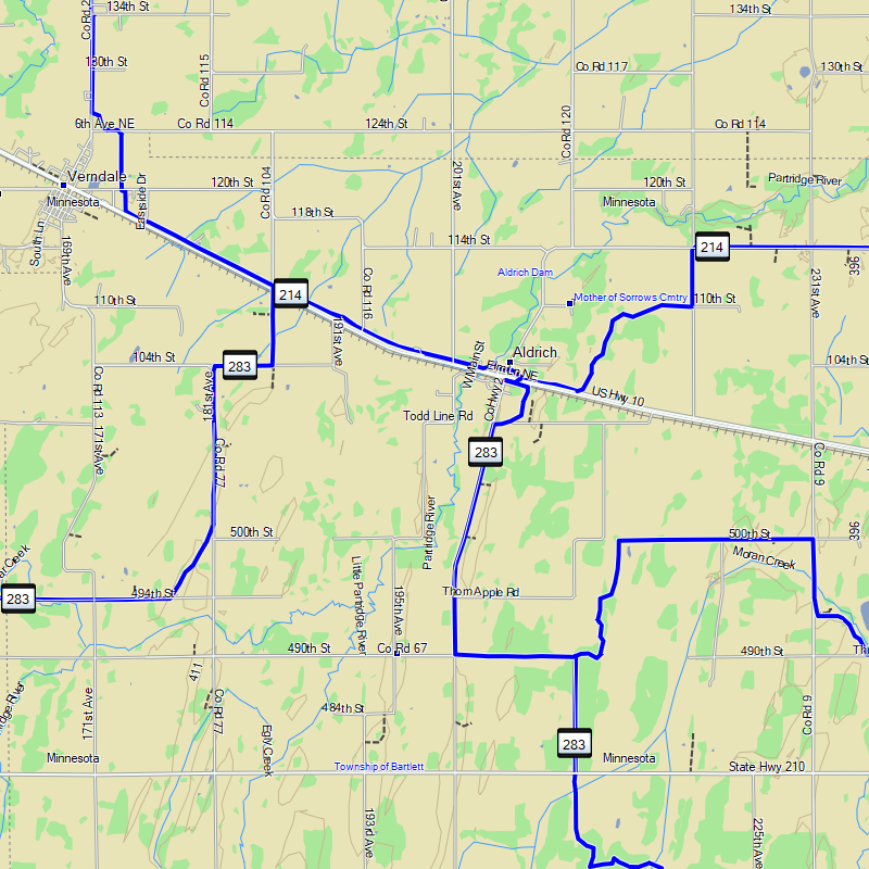TrakMaps Snowmobile US Midwest - Garmin GPS Map