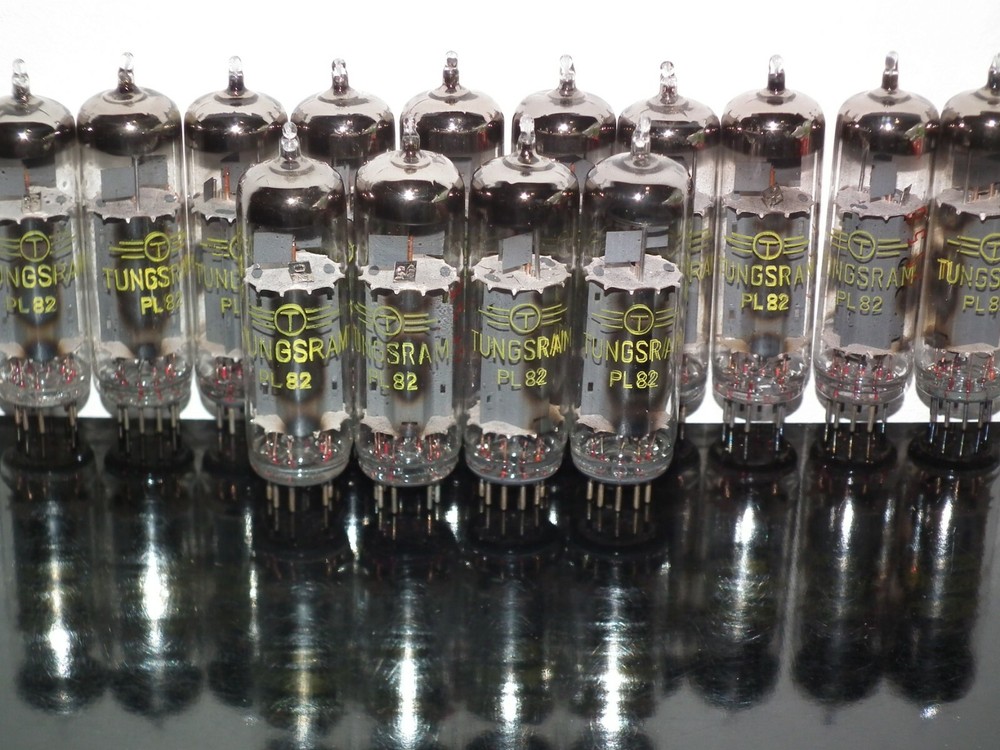 PL82 Tungsram NOS Platinum matched quad - Audio pentode