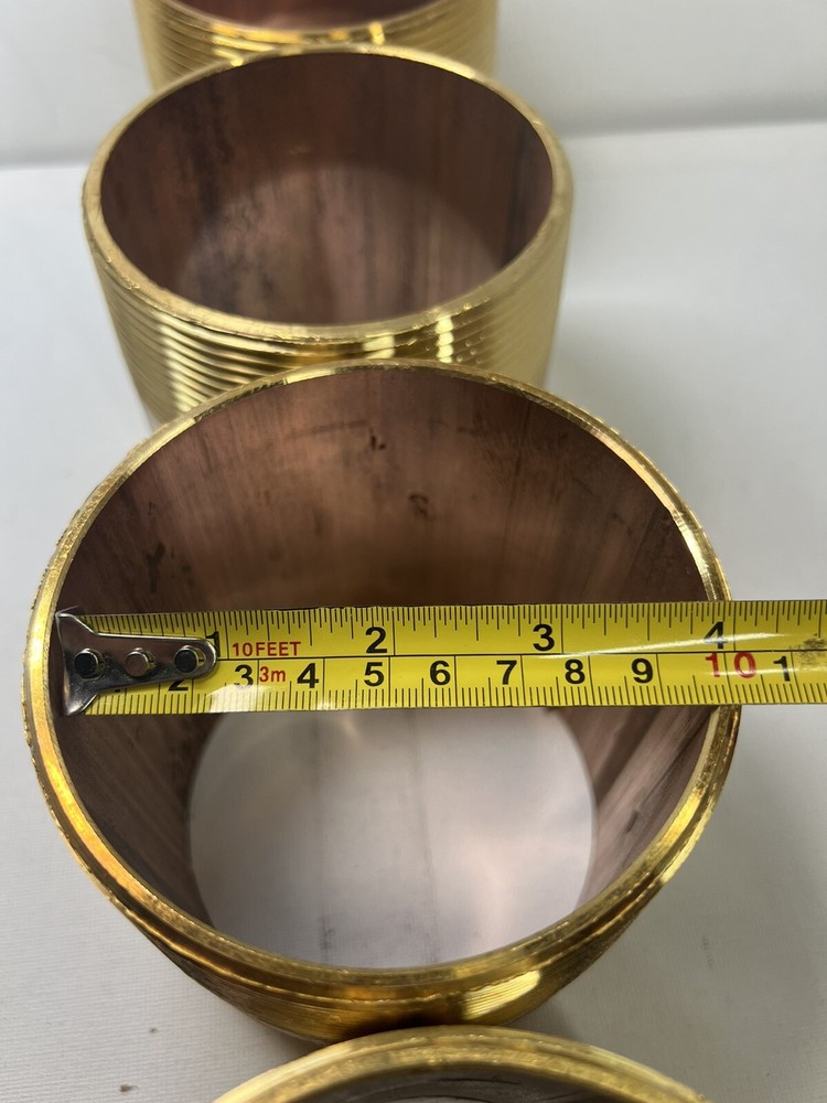4" x 4” Inches Close Brass Nipple