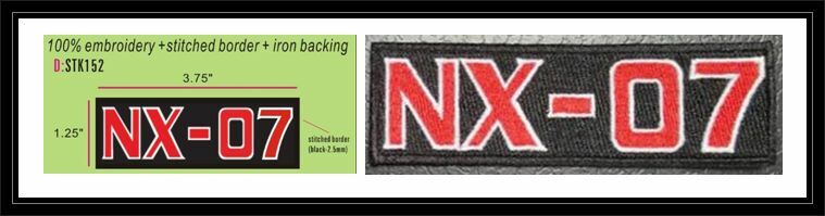 STAR TREK NX-07 HAT PATCH - STK152