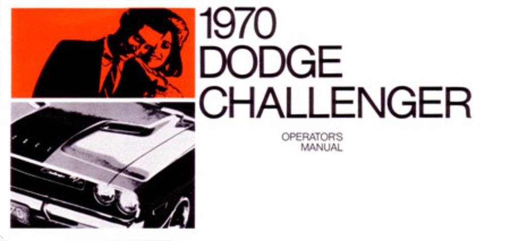 1970 Dodge Challenger Owner's Manual