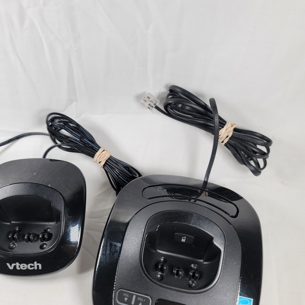 Vtech Black Main Cordless Phone Charging Base Dock No Power Adapter for CS6199
