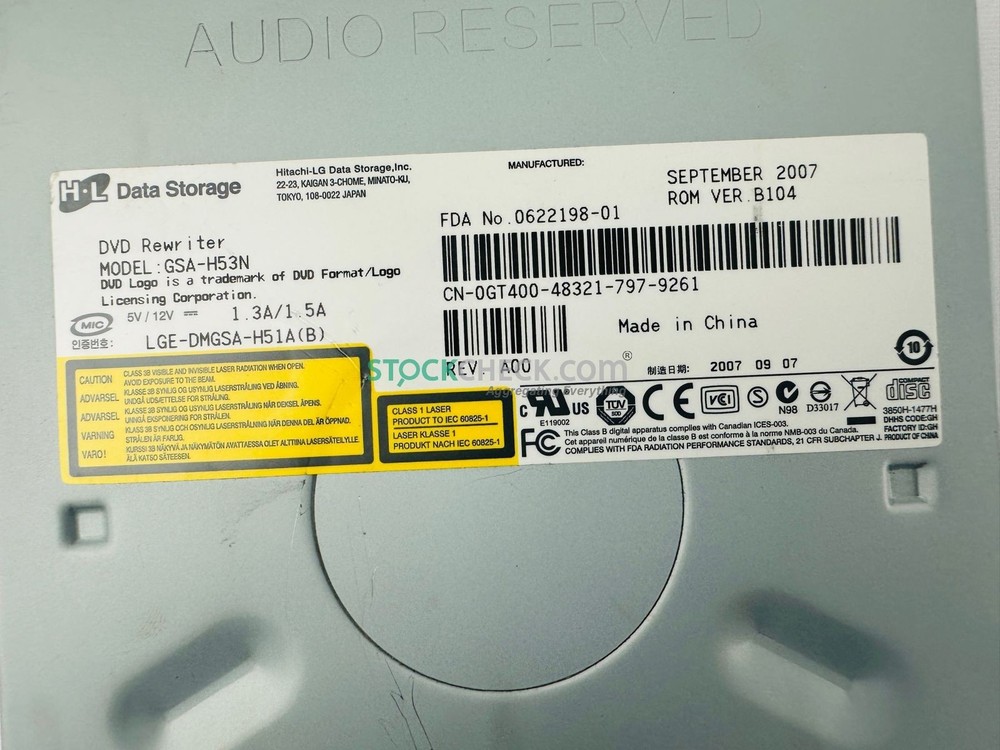 H.L Data Storage GSA-H53N DVD Rewriter Drive
