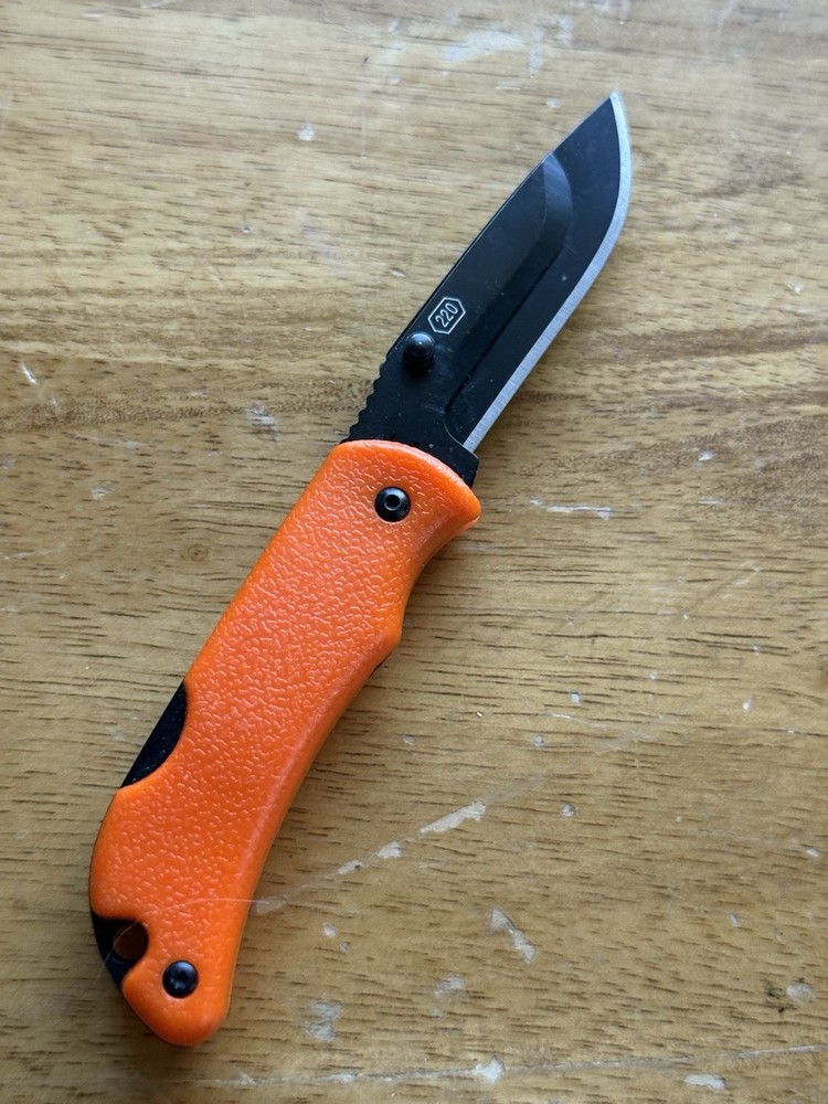 Outdoor Edge 2.2" Razor Mini Orange Replaceable Blade Knife Used