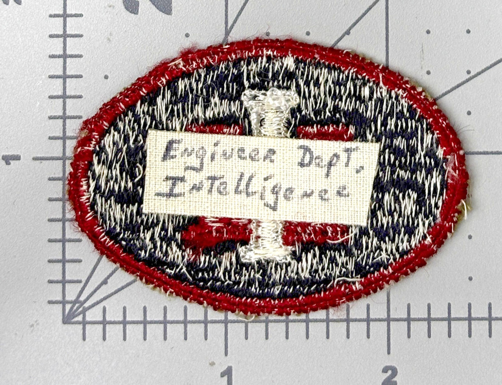WW 2 US Army Engineer Technical Intelligence Patch Inv# K1826