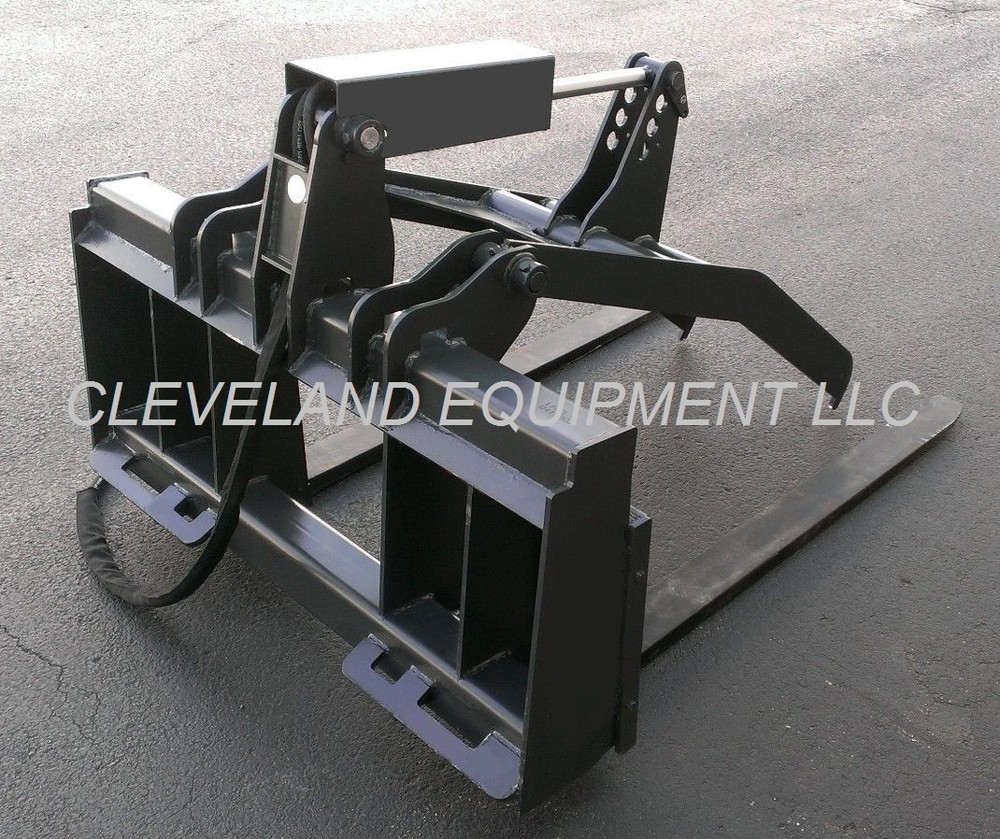 NEW ADJUSTABLE FORK GRAPPLE ATTACHMENT Skid Steer Loader Takeuchi Case Gehl root