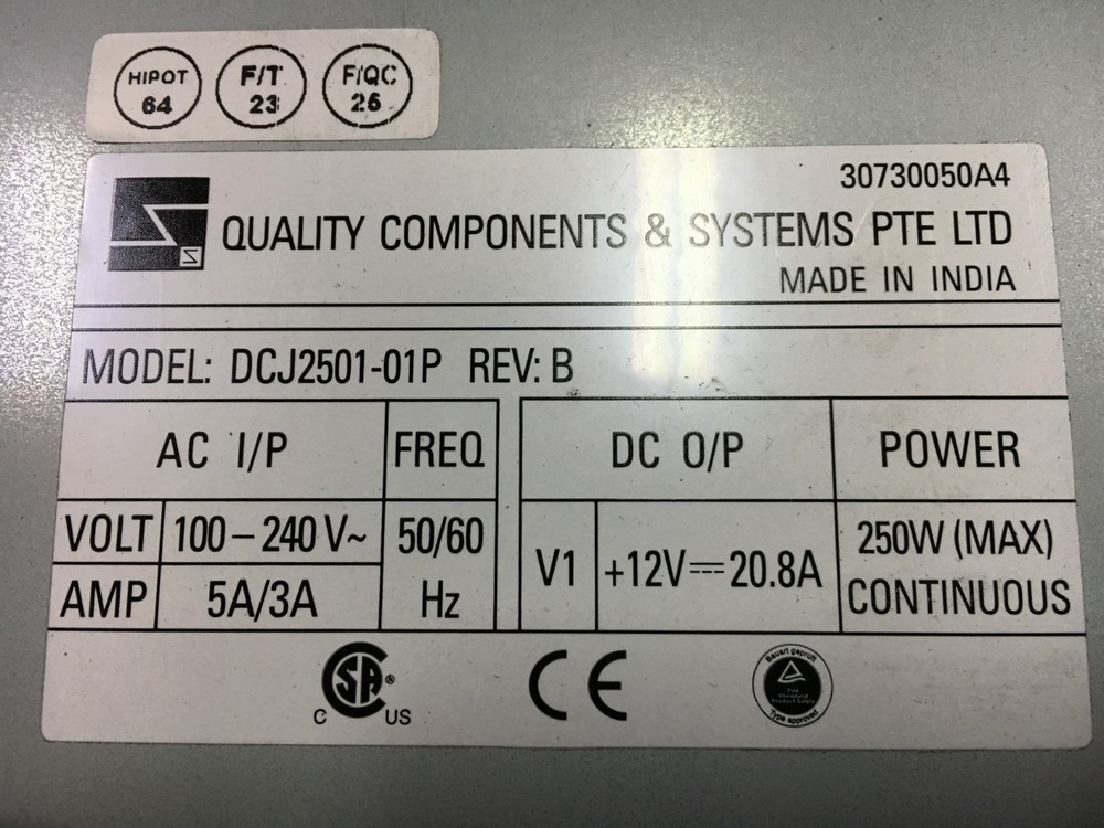 PS-SR4K-250W-AC Power Supply Module DCJ2501-01P