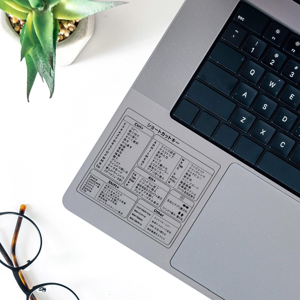 Laptop Shortcuts Stickers Adhesive Waterproof Quick Reference Guide