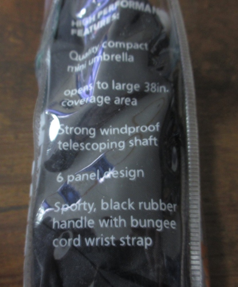 Dick’s Sporting Goods Ultra Light Compact UMBRELLA - 38" Coverage - NEW