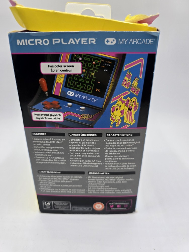 My Arcade Ms. Pac-Man Micro Player Handheld Retro Arcade Machine