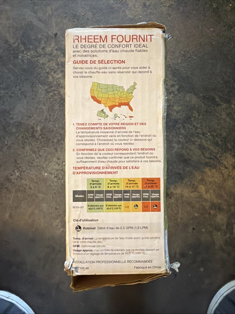 Rheem Performance 3.5kW 0.68GPM 120V Point of Use Tankless Electric Water Heater