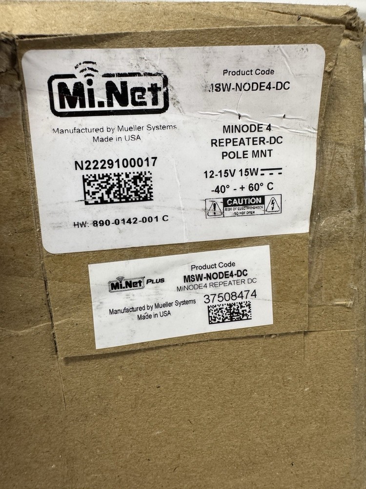 Mueller Water Products MI.NODE DC REPEATER MSW-NODE4-DC Minode 4 Repeater