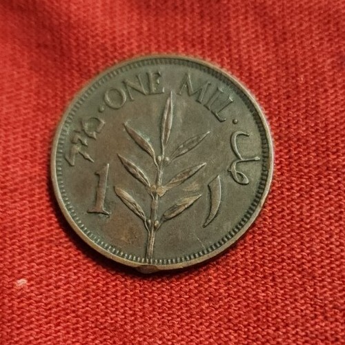 PALESTINE COIN ONE MIL ISSUED 1939