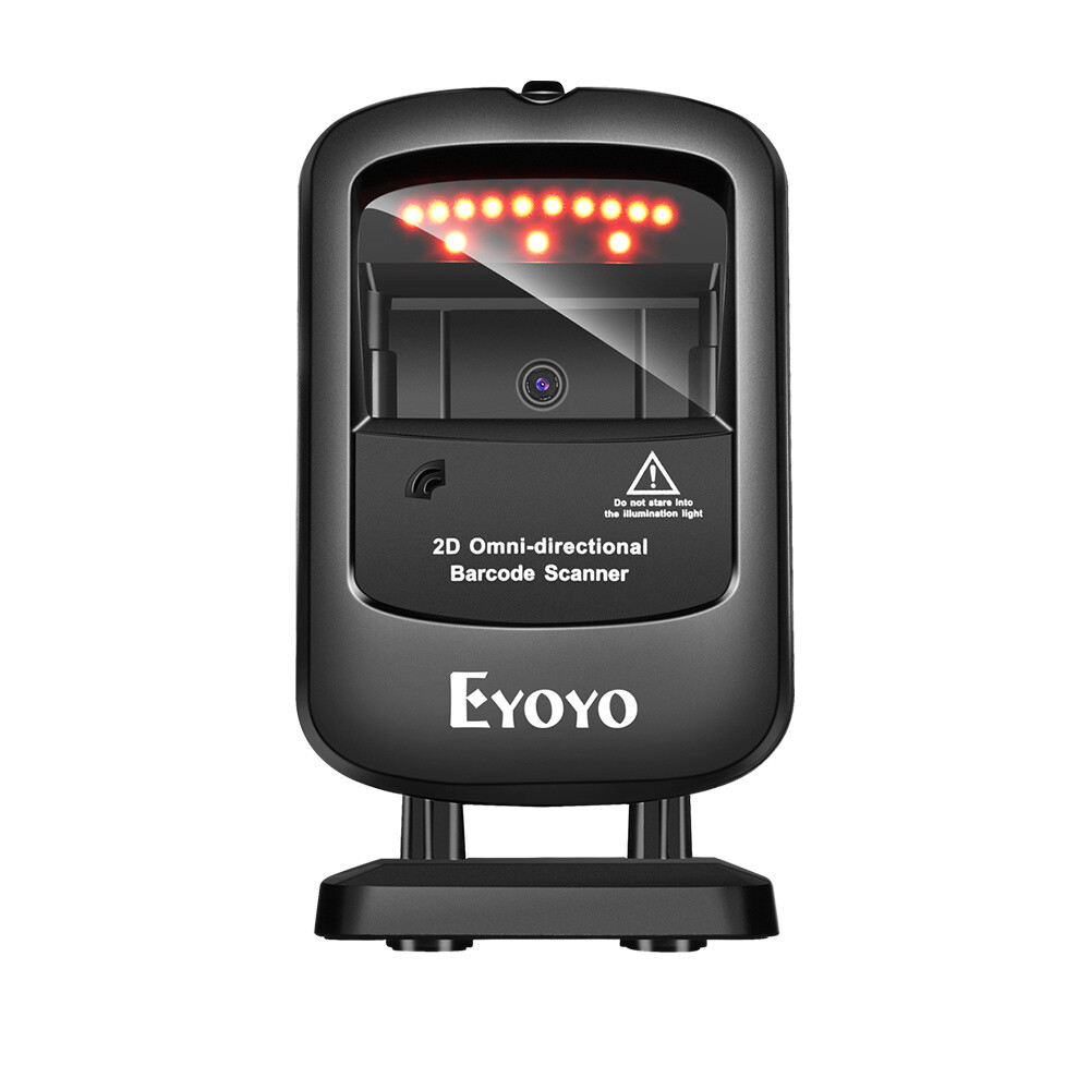 Eyoyo 1D 2D Desktop Barcode Scanner Automatic Image Sensing for Library Store