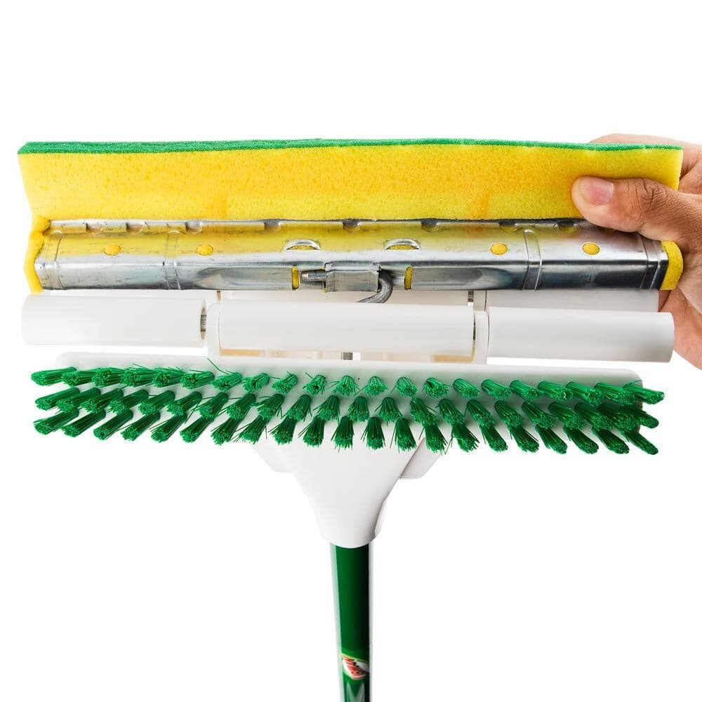 Libman Nitty Gritty Roller Mop Refills Head Replacement Green Yellow 3 Pack New