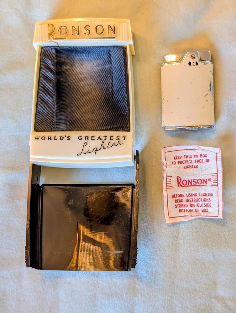 Ronson - World’s Greatest Lighter-Art Deco Celluloid Case & Lighter - 1940/1950