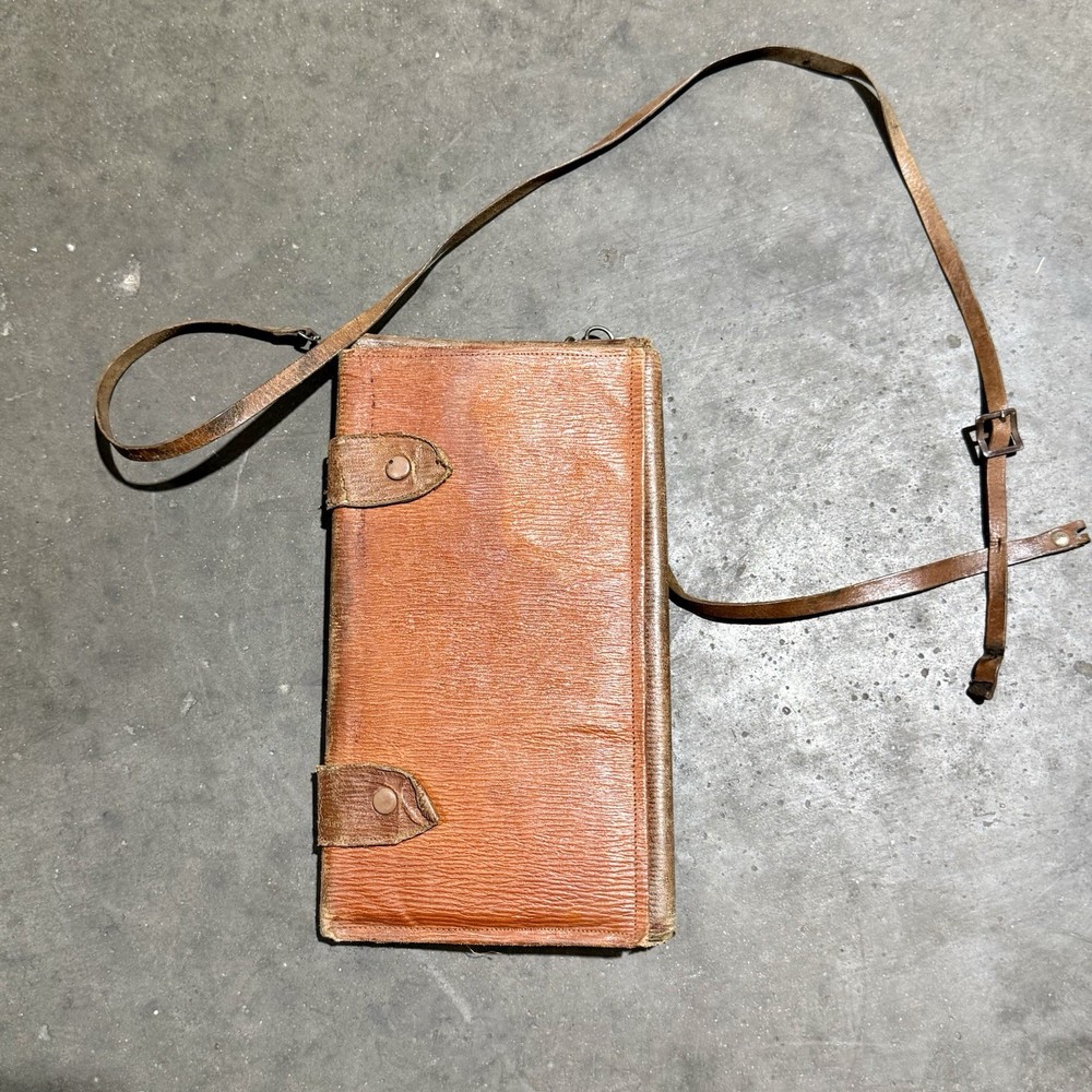 Original WW1 German Officer Leather Map Case
