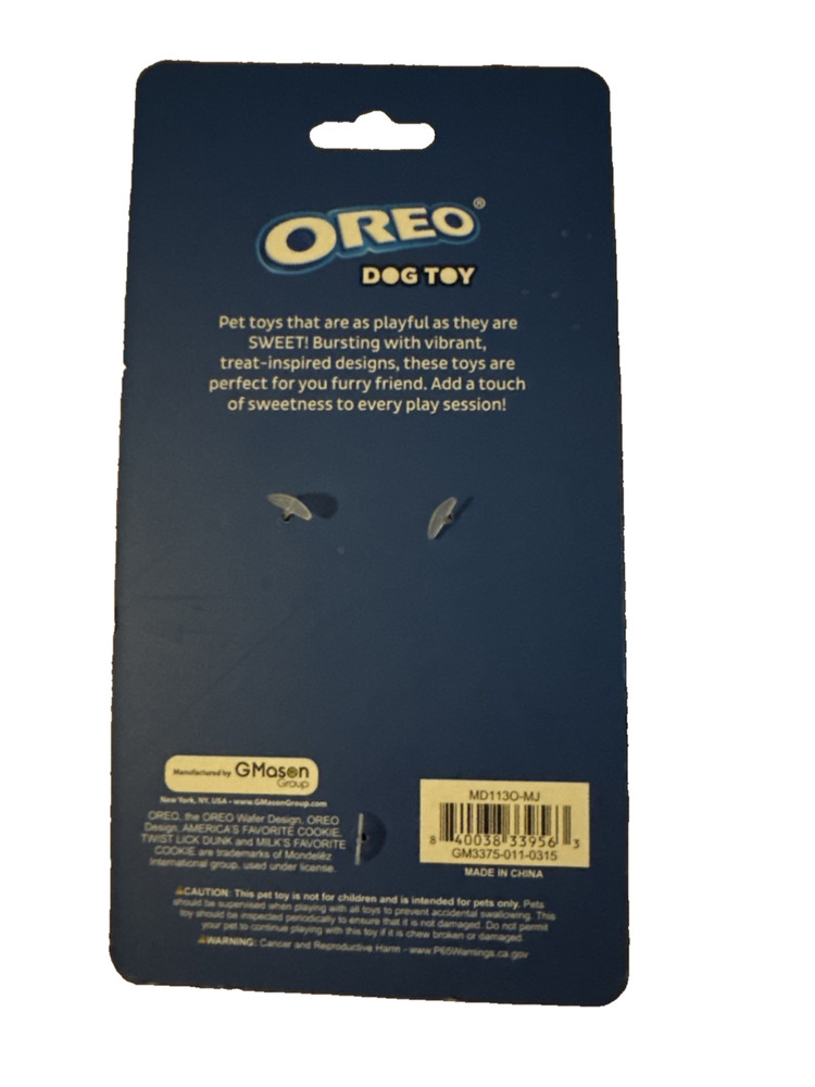 Oreo Cookie Dog Toy