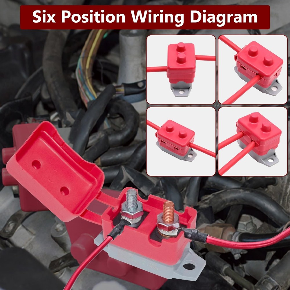 Auto Reset Circuit Breaker, Stud Type Circuit Breakers with Cover, 12V - 24V ...