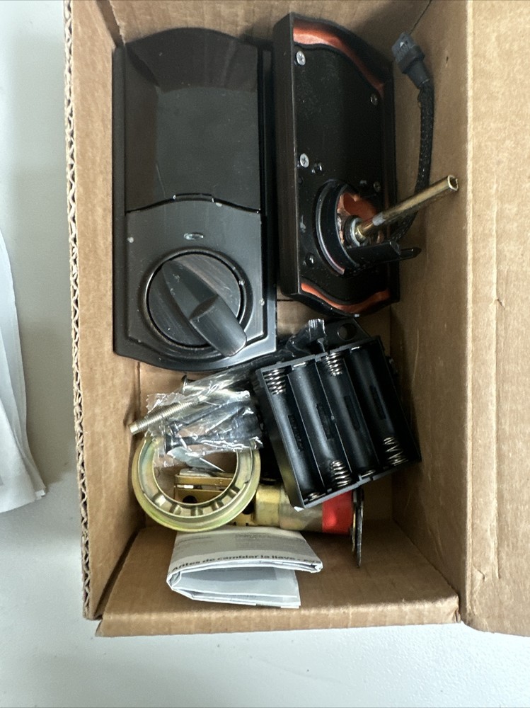 KWIKSET SMARTCODE 913 TOUCHPAD ELECTRONIC DEADBOLT / IRON BLACK FINISH / NOB