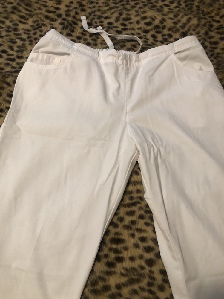 Women Scrub Set/ Large/ White