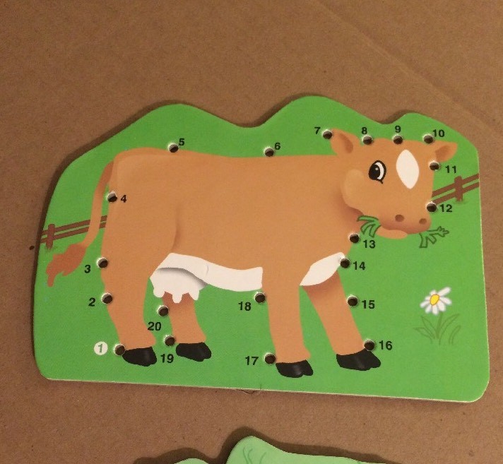 Lauri Dot 2 Dot Lacing Farm Animals