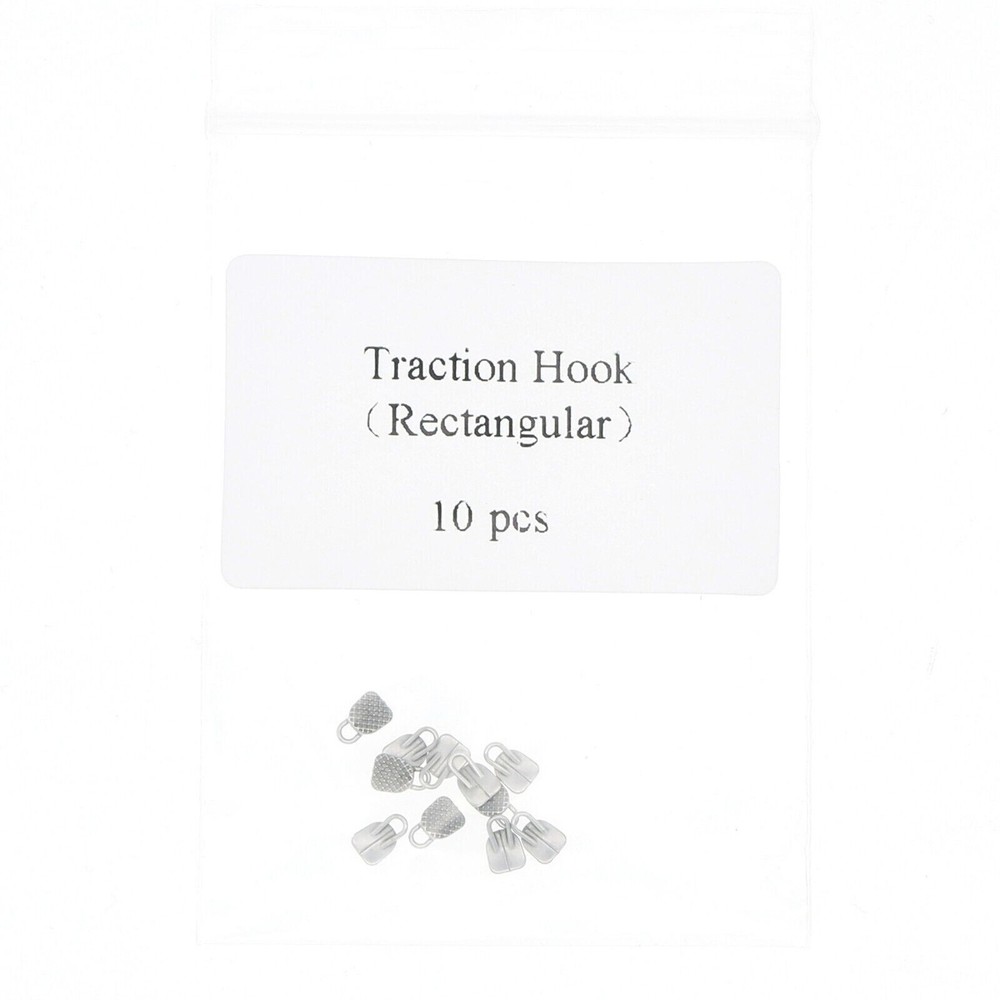 Dental Orthodontic Material Bondable Traction Hook Lingual Button Rectangular