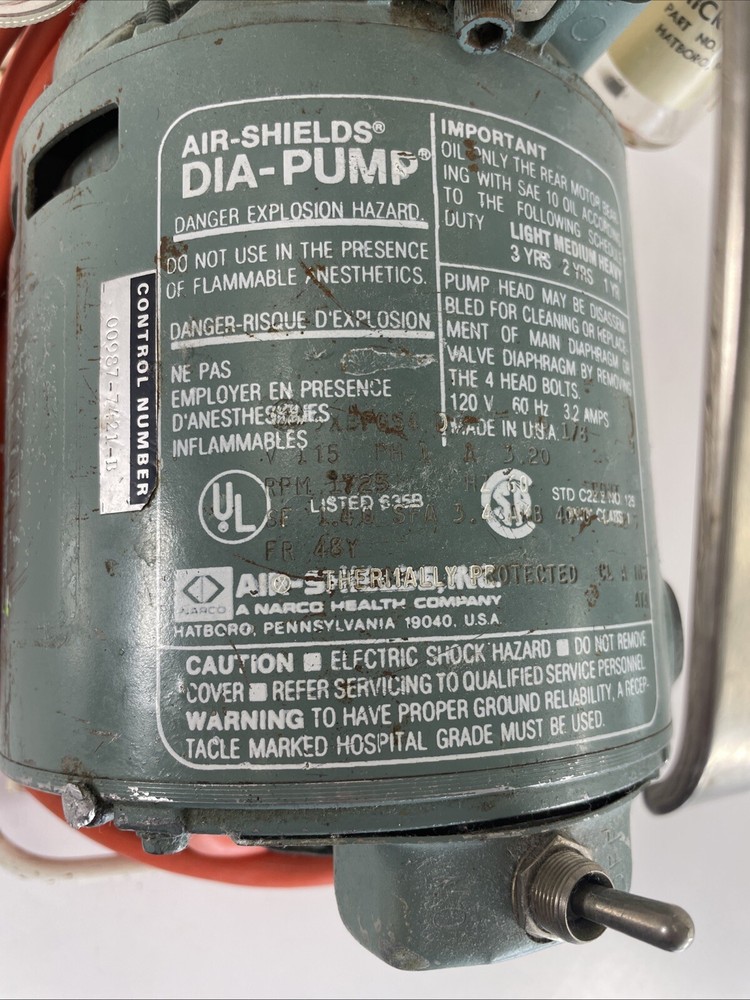 Air-Shields Dia-Pump Compressor Model C (please read description)