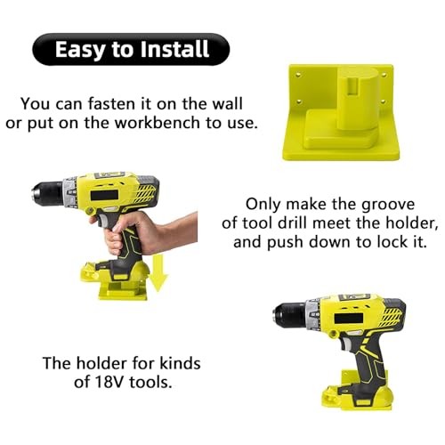 Tool Holder Compatible with 18V Power Tool Wall Mount Portable Holder 20 Pack