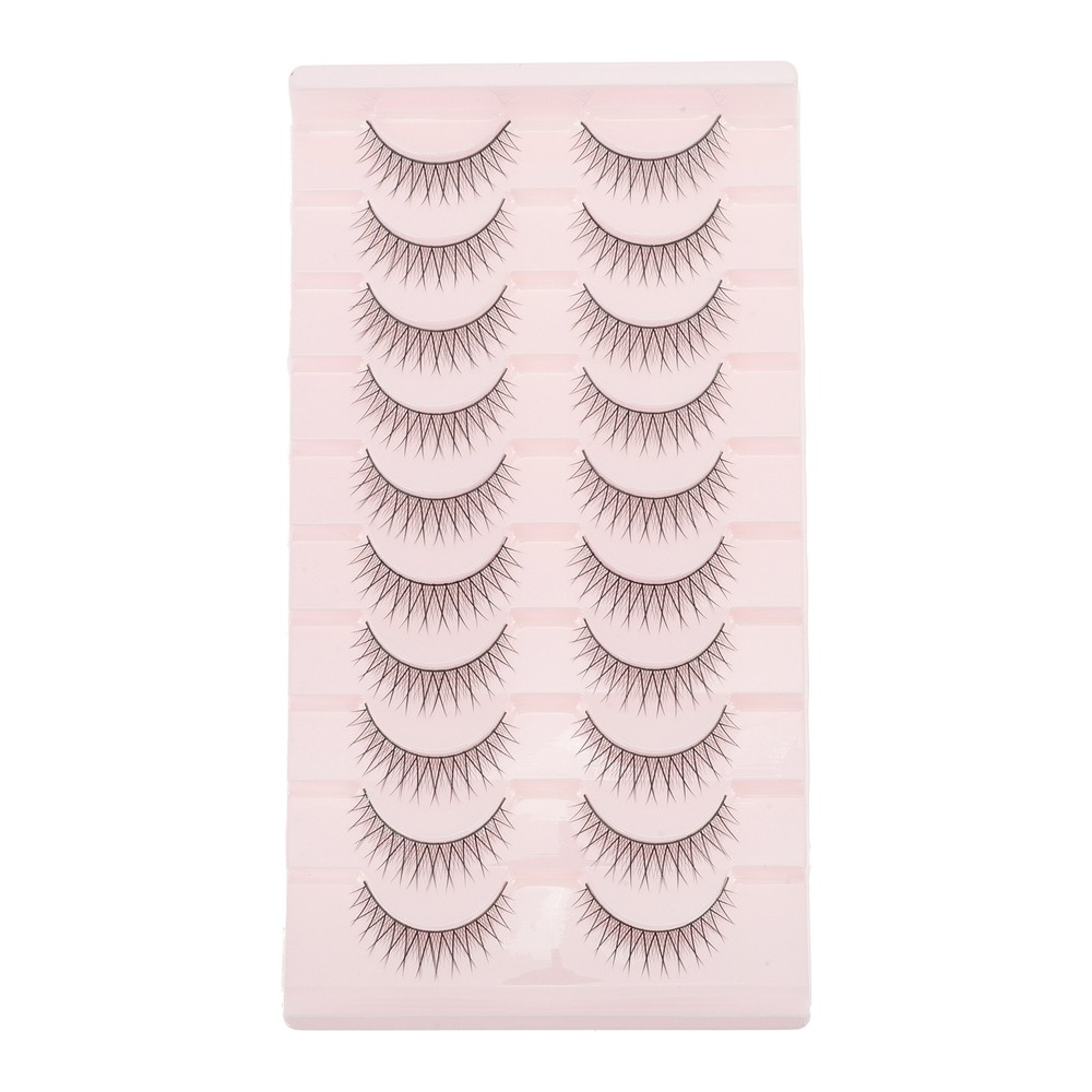 B-10 False Eyelashes for Makeup Black 10 Pair
