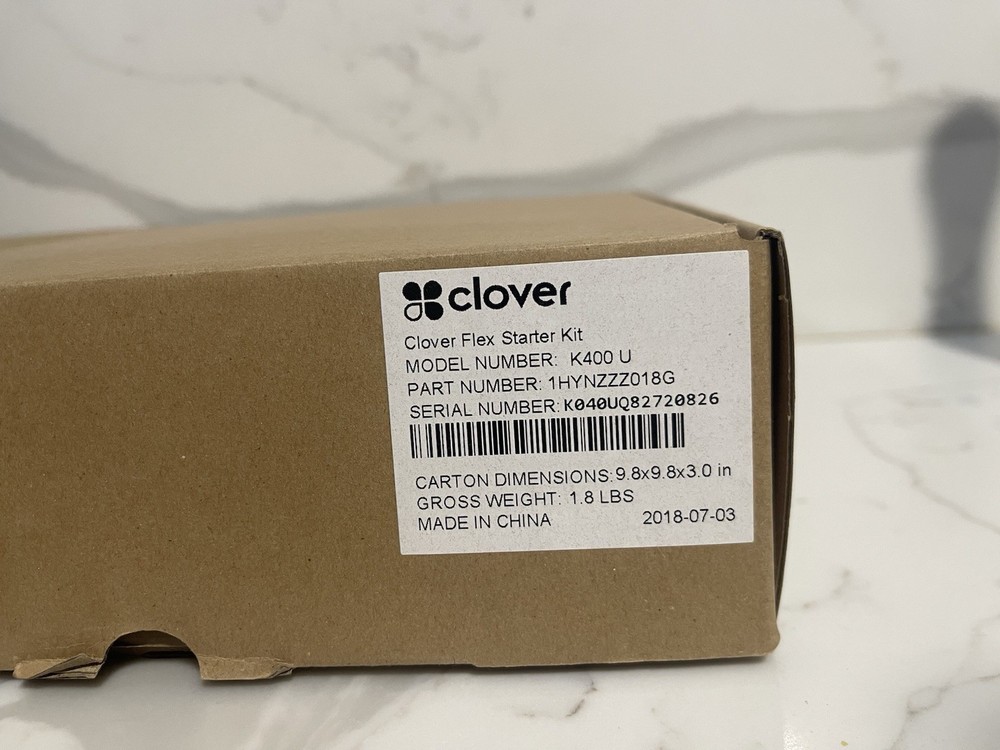 Clover Flex C401U + Flex Starter Kit K400U Handheld POS system CreditCard Reader