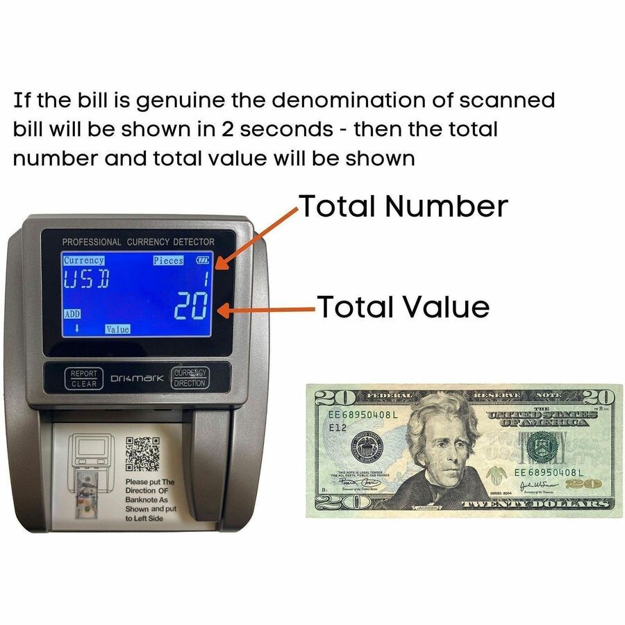 Dri Mark BillScan5 Counterfeit Detector Machine (mg03)