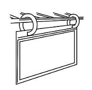 Rings Shelf Label-Sign Holders, New (10-Pack)