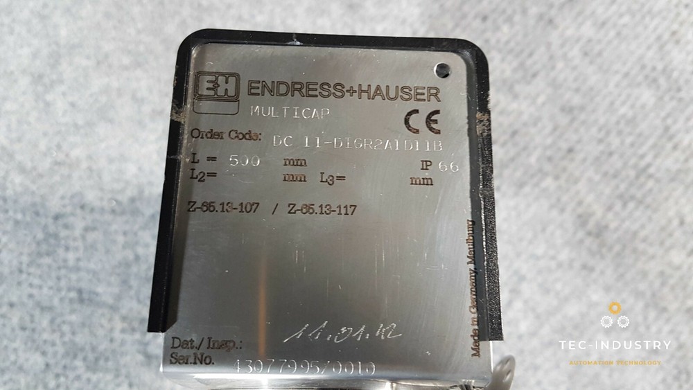 ENDRESS + HAUSER | MULTICAP | DC 11-DIGR2A1D11B | Z-64.13.107 | LEVEL SENSOR