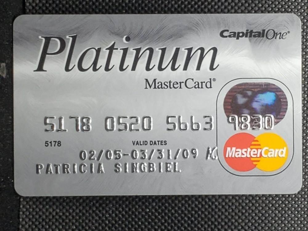 CapitalOne Platinum Mastercard exp 2009 cc1508