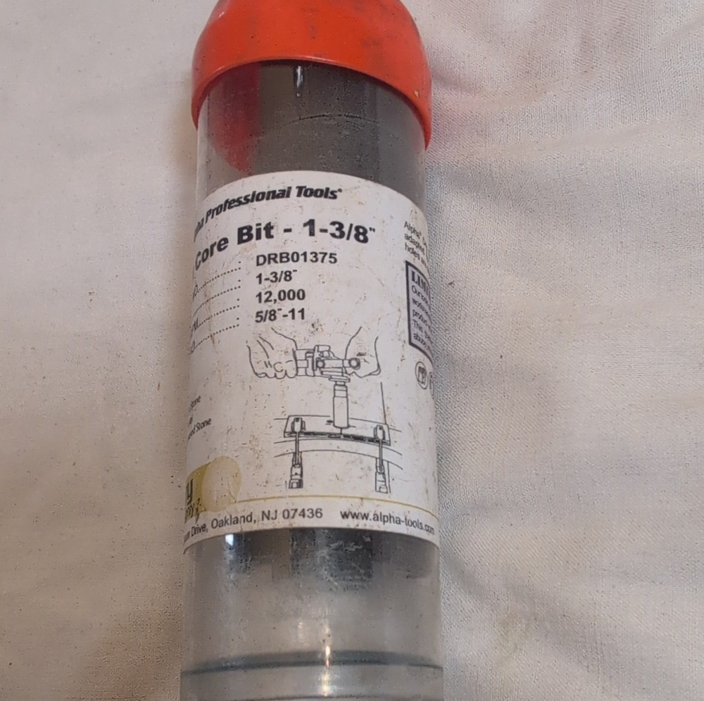 Alpha Professional Tools Core Drill Bit 1-3/8" DRB01375 5/8-11 Thread