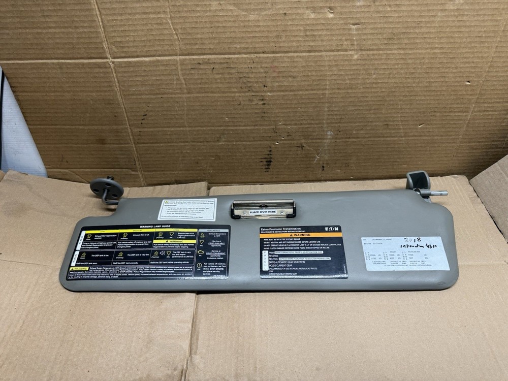 2016-2018 INTERNATIONAL 4300 INTERIOR SUN VISOR